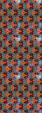 Nazik, narin çiçek arkaplanı. Çiçekli karalama şeklinde Raster çiçek deseni. Mavi renkte çiçekler.