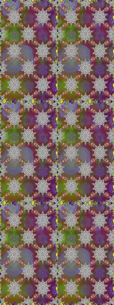 Raster illüstrasyonu. Gri ve kahverengi renkli çiçekler. Kusursuz çiçek deseni duvar kağıdı için kullanılabilir.