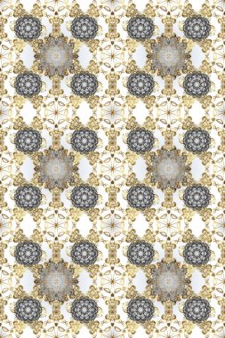 Tarafsız, bej ve gri renkler üzerine geleneksel, klasik, altın, pürüzsüz desen. Barok tarzında kusursuz bir doğulu süsü..