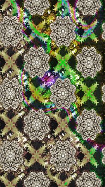 Çizim çiçek deseni duvar kâğıdı olarak kullanılabilir. Gri renkli çiçekler. Raster illüstrasyonu.