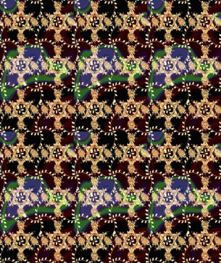 Çizim raster deseni. Güzel kumaş deseni. Çiçek arka planı.