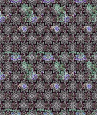 Renkli Bahar Teması eskiz kalıbı. Raster. Düz Çiçek Elementleri Tasarımı.