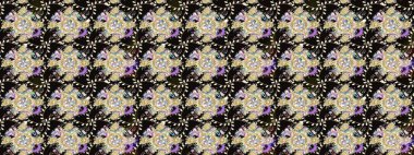 Suluboya tarzında siyah renkte çiçekler. Siyah renkte çiçekler olan çiçek deseni çiz.