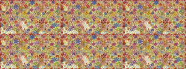 Küçük çiçekteki sevimli çiçek deseni. Tarafsız ve bej renkli çiçekler.