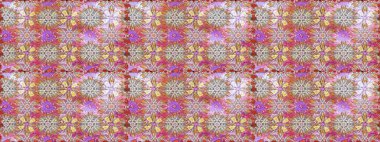 Çiçek. Tarafsız ve pembe renklerde. Raster illüstrasyonu. Kusursuz dekoratif arka plan, çiçek mandala.