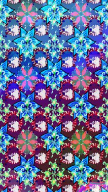 Çizim çiçek deseni duvar kağıdı, web sitesi arka planı, ambalaj kağıdı, davetiye, broşür, afiş veya web sitesi için kullanılabilir. Karalama elementleri. El çizimi Raster illüstrasyonu.