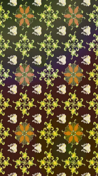 Raster Yumuşak kumaş deseni. Raster çiçek izi. Çiçek rengi eskiz deseni. Klasik taslak çizimi.