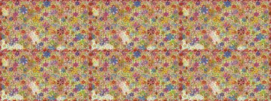 Küçük çiçekteki sevimli çiçek deseni. Tarafsız ve bej renkli çiçekler.