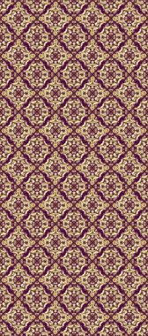 Barok tarzında duvar kâğıdı tasarımı için eskiz şablonu arka planı. Süslü raster dekorasyonu. Bej ve mor renklerdeki altın desenli altın elementler.