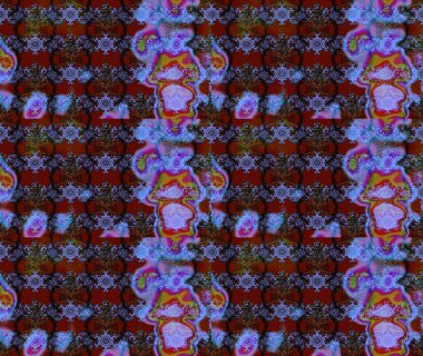 Düz Çiçek Elementleri Tasarımı. Çiçeksel fantezi tasarımı ve parlak bir arka plan çizimi. Renkli Bahar Teması çizim şablonu.