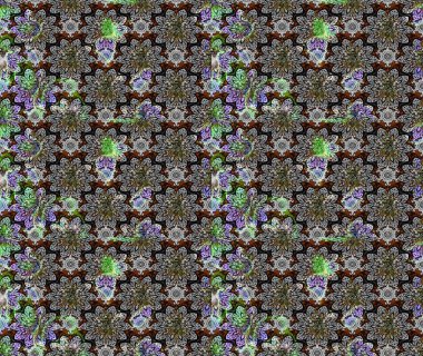 Raster illüstrasyonu. Şatafatlı bahar bahçesi dokusu. Çiçek deseni. Çiçek çizimi arkaplanı.