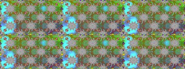 Kusursuz. Küçük çiçekteki sevimli çiçek deseni. Raster illüstrasyonu.