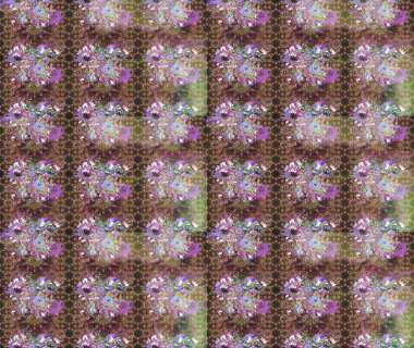 Kabile sanatı boho baskısı, klasik çiçek arkaplanı. Arkaplan dokusu, duvar kağıdı, kahverengi renkli çiçek teması. Soyut etnik raster çizim kalıbı.