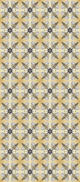 Geleneksel oryantasyon süsü. Klasik klasik klasik arka plan. Klasik Raster çizimi. Tarafsız, gri, bej ve altın desenli..