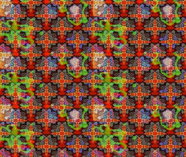 Küçük çiçekte güzel bir desen. Küçük renkli çiçekler. Motley illüstrasyonu. Moda baskıları için zarif bir şablon. Robot resim. Çiçekli yaz çiçekleri.