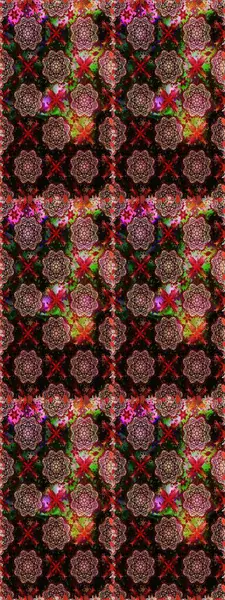 Düz Çiçek Elementleri Tasarımı. Siyah renkli çiçekler. Sevimli çiçek raster deseni. Renkli Bahar Teması Kusursuz Arkaplan.