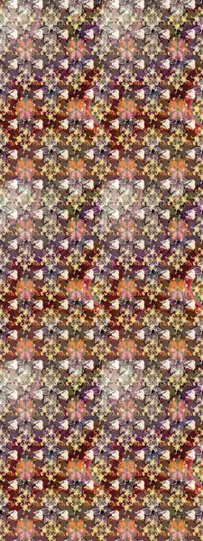 Hoş bir çiçek geçmişi var. Küçük bir çiçekte eskiz deseni. Güzel kumaş deseni. Raster illüstrasyonu.