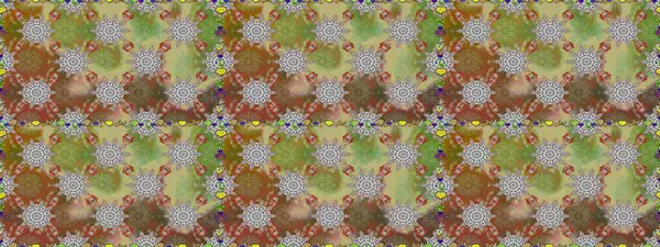 Parmak izi, kumaş, duvar kâğıdı, tekstil için raster dokusu. İşlemeli çiçekli, dikişsiz desen. Renkli grunge soyut arkaplanı colokahverengi ve nötr çiçeklerle zenginleştirir.