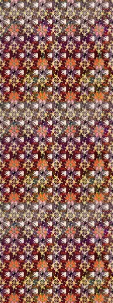 Raster illüstrasyonundaki çiçek desenli çizim. Suluboya tarzında kahverengi renkte çiçekler.