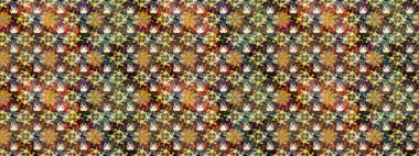 Kahverengi ve nötr renklerde şirin tekstil tarzında. Çiçek duvar kâğıdı. Çiçek arkaplan. Renkli çizim kalıbı. Raster illüstrasyonu.