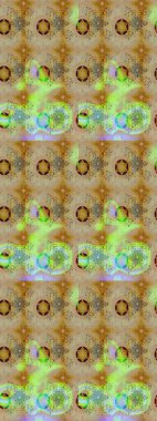 Renkli Bahar Teması eskiz kalıbı. Süslü kumaş deseni. Raster illüstrasyonundaki çiçek desenli çizim. Düz Çiçek Elementleri Tasarımı.