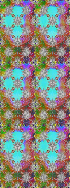 Çiçek süsü ile kusursuz desen. Raster illüstrasyonu. Gri ve mavi renkte çiçekler.