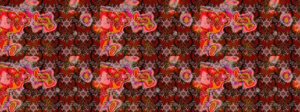 Sevimli çiçek raster deseni. Kahverengi renkli çiçekler. Renkli Yaz Temalı eskiz kalıbı. Düz Çiçek Elementleri Tasarımı.