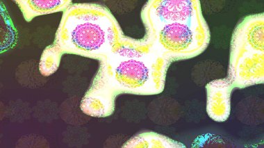 Kahverengi renkli çiçekler. Yumuşak, bahar çiçekli arka plan. Raster çiçek desenli ve çiçekli..