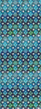 Raster deseni. Mavi ve nötr el çizimi desen. Sanat insana ilham verir ve doğal bir şekilde çiçek bırakır. Karalama çiçekleri çizim deseni.