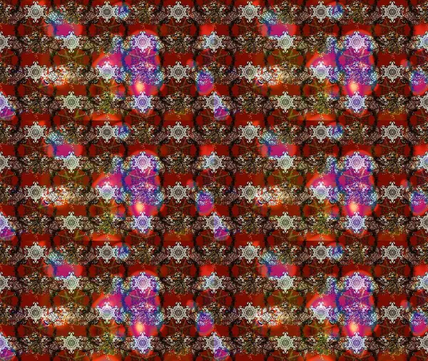 Küçük çiçekteki sevimli çiçek deseni. Robot resim. Raster illüstrasyonu.