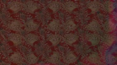 Renkli unsurlarla hareketli arka plan görüntüleri. Çiçekler. Eski model. Bayrak tarzı. Video kaydı. Şablon. Döngü. Kusursuz.. 