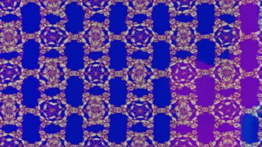 Renkli unsurlarla hareketli arka plan görüntüleri. Çiçekler. Eski model. Bayrak tarzı. Video kaydı. Şablon. Döngü. Kusursuz.. 