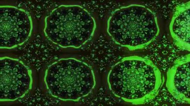 Renkli unsurlarla hareketli arka plan görüntüleri. Çiçekler. Eski model. Bayrak tarzı. Video kaydı. Şablon. Döngü. Kusursuz.. 