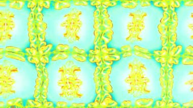 Renkli unsurlarla hareketli arka plan görüntüleri. Çiçekler. Eski model. Bayrak tarzı. Video kaydı. Şablon. Döngü. Kusursuz.. 