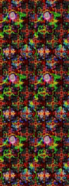 Çiçekler suluboya eskiz deseni. Raster Stili kumaş deseni.