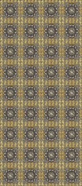 Gri, bej, kahverengi ve altın elementli eskiz deseni. Raster illüstrasyonu. Klasik klasik klasik arka plan. Geleneksel oryantasyon süsü. Klasik Raster altın desenini çiz.