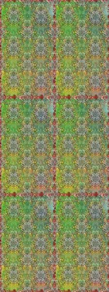 Çizim çiçek deseni duvar kâğıdı olarak kullanılabilir. Yeşil ve nötr renklerde çiçekler. Raster illüstrasyonu.