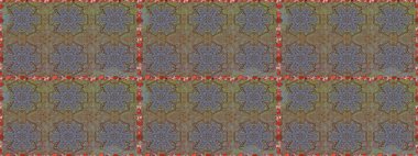 Düz Çiçek Elementleri Tasarımı. Çocuk stili. Çiçekli, kusursuz bir arkaplan. Renkli Bahar Teması Kusursuz Arkaplan.