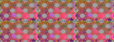 Davetiye ve kartpostal tasarımı için dekoratif çiçek unsurları. Yapraklı kusursuz desen. Tekstil için figür. Şirin, zarif çiçekler Raster illüstrasyonu. Poster veya kapak için arkaplan.