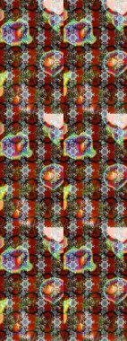 Çiçekli karalama şeklinde Raster çiçek deseni. Yumuşak, bahar çiçekli arka plan. Kahverengi renkte çiçekler.