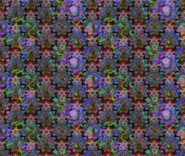 Klasik çiçek desenli. Raster 'ın taze dokusu. Yumuşak pamuk tasarımı. Yumuşak fayans. Paketleme, tekstil, duvar kağıdı için çiçek arkaplanı.