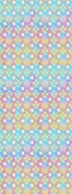 Raster illüstrasyonundaki çiçek desenli çizim. Tarafsız renklerde çiçekler.