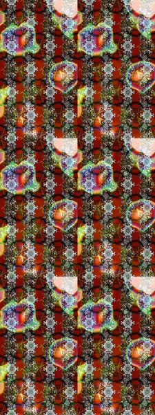 Çiçekli karalama şeklinde Raster çiçek deseni. Yumuşak, bahar çiçekli arka plan. Kahverengi renkte çiçekler.