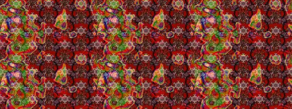 Çiçekli bahar çiçekleri. Küçük çiçekte güzel bir desen. Küçük renkli çiçekler. Moda baskıları için zarif bir şablon. Motley illüstrasyonu. Çizim.