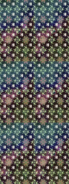 Renkli çizim kalıbı. Çiçek duvar kâğıdı. Kahverengi renkli şirin tekstil. Raster illüstrasyonu. Çiçek arka planı.