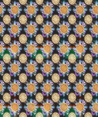 Gri üzerine çiçekler. Eskiz arkaplan modeli. Suluboya, elle çizilmiş. Raster stoku.