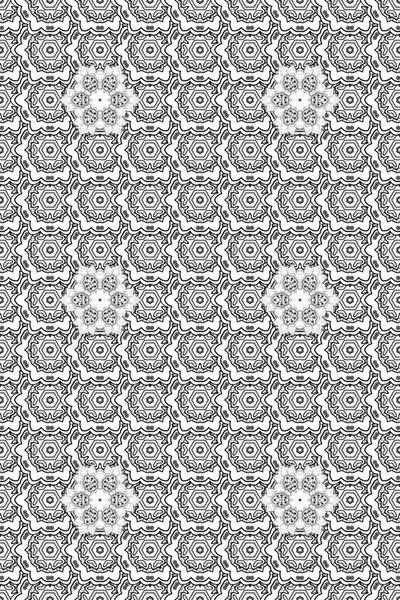 Davetiye ve kartpostal tasarımı için dekoratif çiçek unsurları. Şirin, zarif çiçekler Raster illüstrasyonu. Poster ya da kapak için arka plan. Tekstil için figür. Yapraklı kusursuz desen.