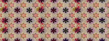 Tekstil, kumaş, kapaklar, duvar kağıtları, baskı, naylon, koleksiyon defteri, örgü, dekupaj için güzel bir eskiz. Küçük bej çiçeklerle oldukça kaliteli beslenme çantası deseni.