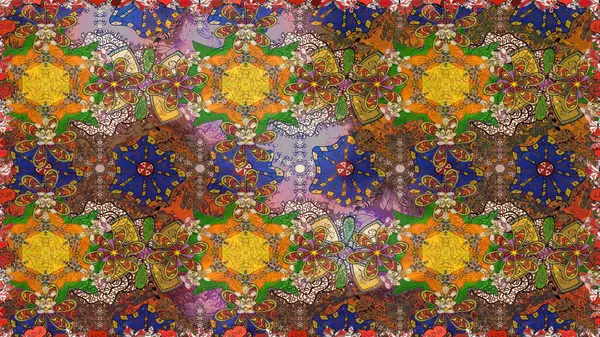 Kahverengi renkli çiçekler. Yumuşak, yaz çiçekli arka plan. Raster çiçek desenli ve çiçekli..