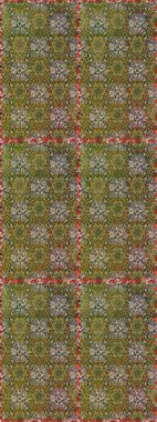 Kahverengi renkli çiçekler. Renkli Bahar Temalı, pürüzsüz bir arka plan. Çiçekli, suluboya desenli kusursuz çiçek deseni. Düz Çiçek Elementleri Tasarım Raster illüstrasyonu.